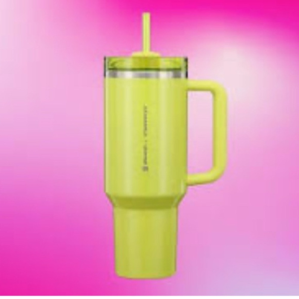 Stanley Starbucks Collab Vibrant Green Tumbler with Handle